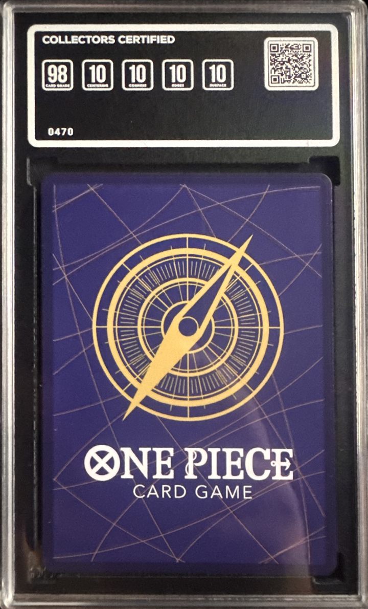 Back of the CCG slab showing subgrades and the secure QR verification code